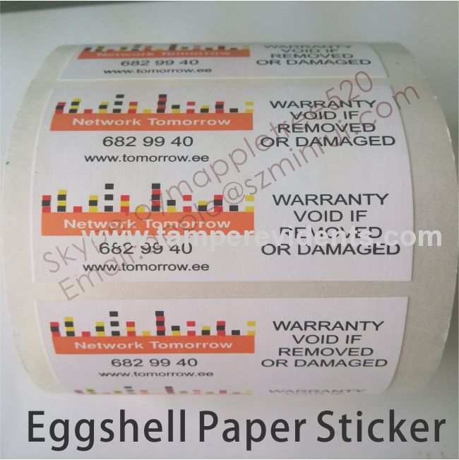 Professional Ultra Destructible Vinyl Label,Breakable Eggshell Warranty Sticker,Warranty VOID If Removed Seal Stickers