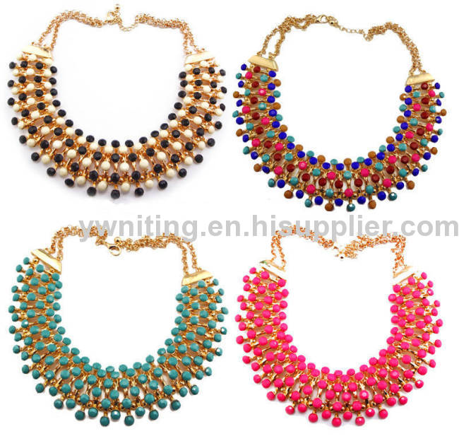 globle hot selling chunky necklace fashion jewellery vner 