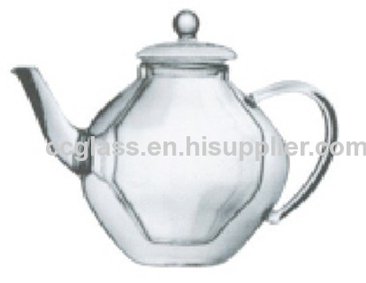 Double Wall Insulated Glass Teapot Coffee Pot