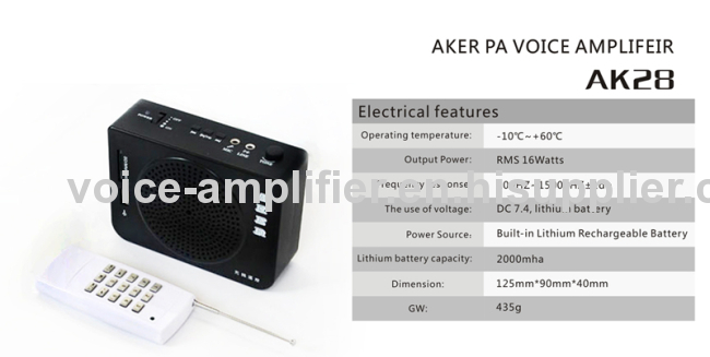 sound amplifier aker voice amplification for teachers