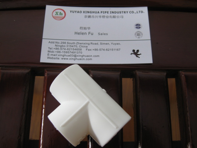 PP-R plumbing material PP-R equal tee from China