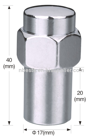 conical seat lug nuts,mag lug nuts,1-pc standard mag