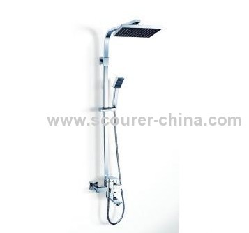 Popular Wall Mounted Exposed Bath Shower Faucet with Shower Kit