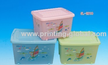 Heat transfer printing foils for toy storage box /Children toys collecting box