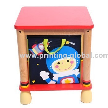 Heat transfer printing foils for toy storage box /Children toys collecting box