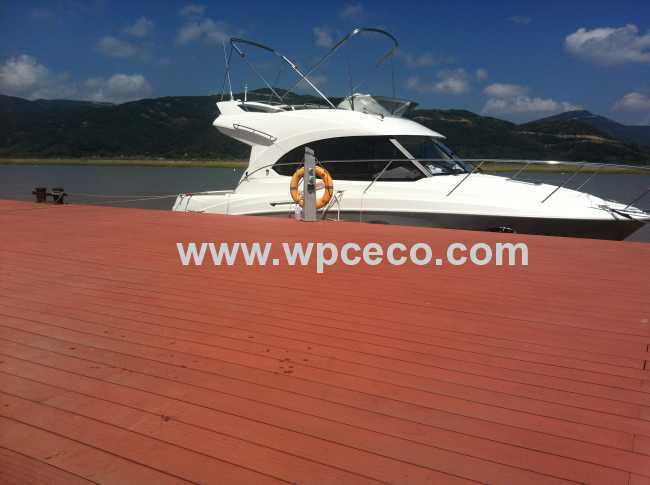 Tourist wharf construction material composite decking