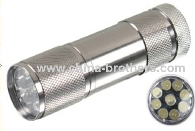 9 Led Aluminum mini torch 8025B