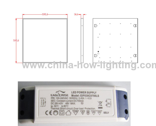 2013 New Grid Light LED SMD 32W Chip With Epistar
