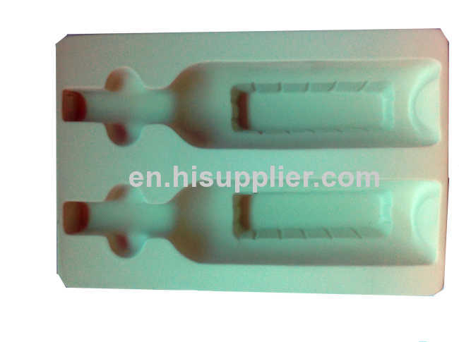 New design high quality PVC/PET/PP/PS material plastic flocking blister tray