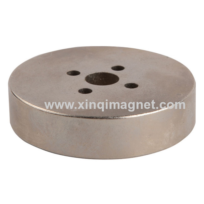 Neodymium Iron Boron Big Disk Magnet Ring Magnet Nickle Plating Permanent N40 Grade