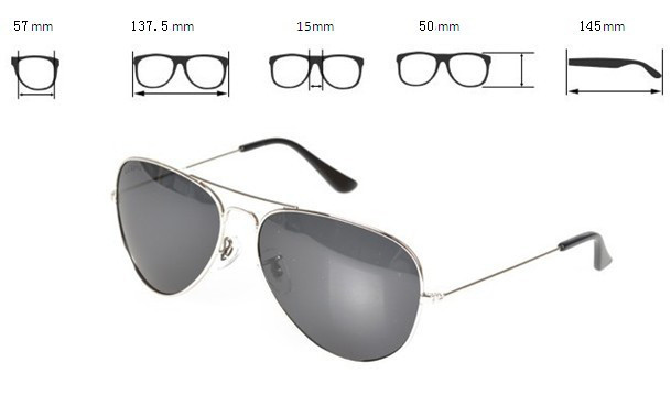 Ray style ban metal polarized sunglasses aviator