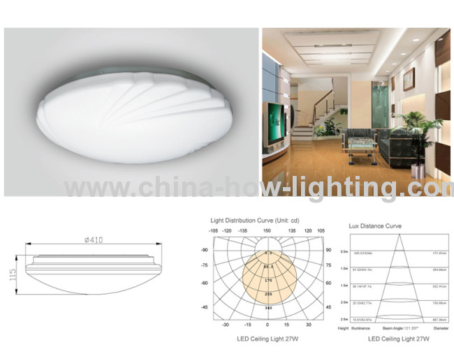 SMD LED Ceiling Light 27W Epistar Different Power Selection