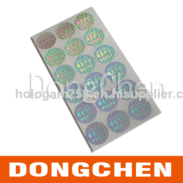 make high quality security hologram stickers in roll