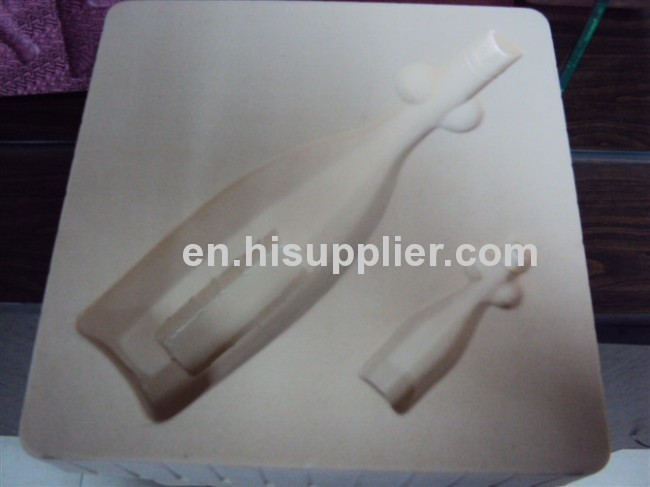 Flocking package tray for XO wine plastic flocking packing tray for Grape wine