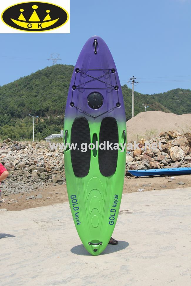 plastic surfboard PE material one person paddle board
