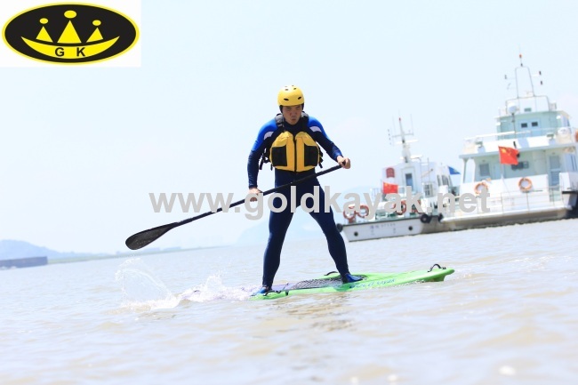 plastic surfboard PE material one person paddle board