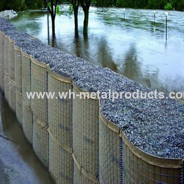 Berms and dams welded mesh defence wall