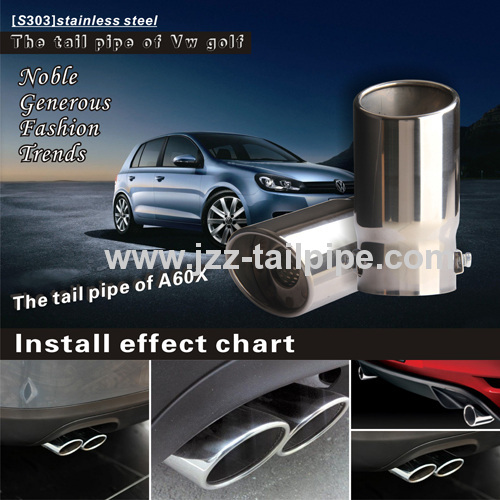 Volkswagen Golf stainless steel automobile exhaust tip