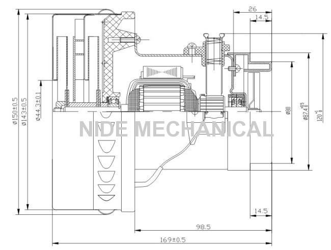 1200W VACUUM CLEANER MOTOR