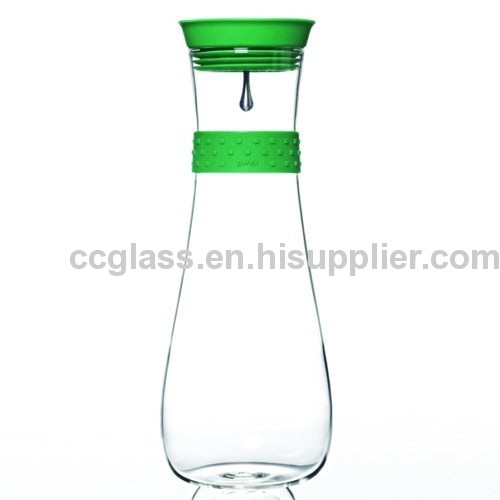 Mouth Blown Pyrex Borosilicate Glass Carafe