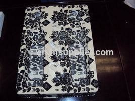 Fashionable new design PVC/PET/PP/PS material plastic flocking tray