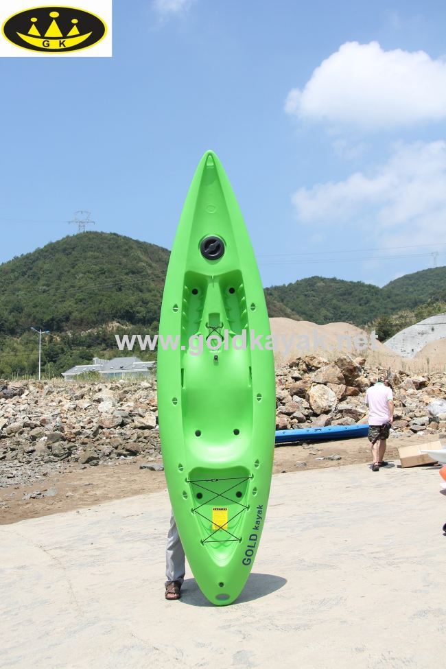 hot selling single sit on top PE fishing kayak