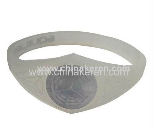 hologram silicone power wristband for new style