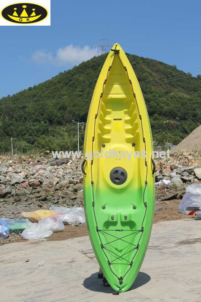 hot selling single sit on top fishing kayak PE material