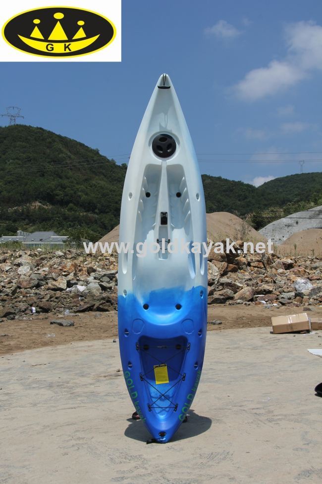 single sit-on-top kayak with PE material