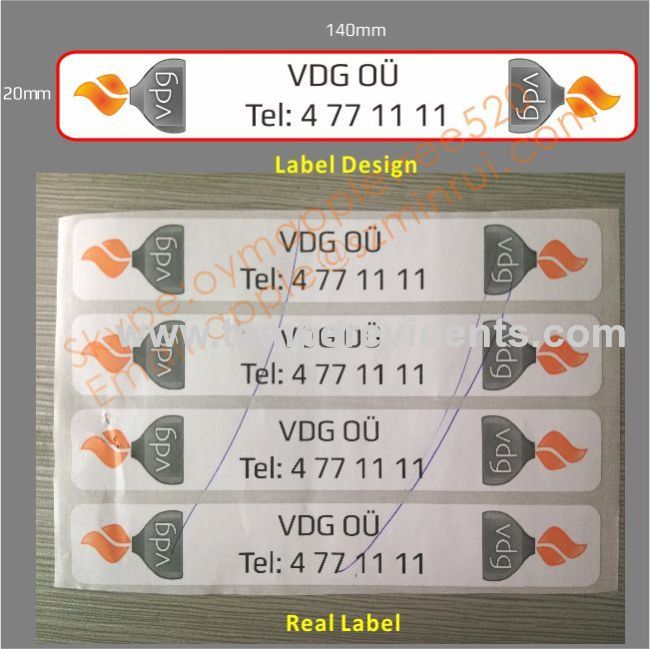 High Security Eggshell Sticker for Gas Can,High Quality Tamper Proof Sticker,Destructive Labels Printing Manufacturer