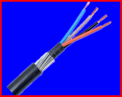 Copper conductor XLPE insulated steel wire armouredPVC sheathed power cable