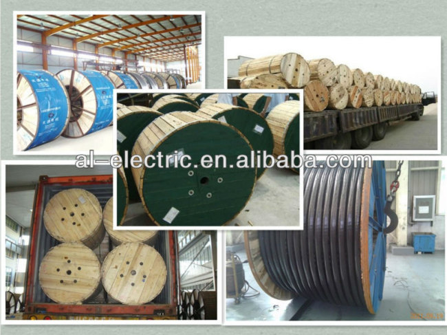 Copper conductor XLPE insulated steel wire armouredPVC sheathed power cable