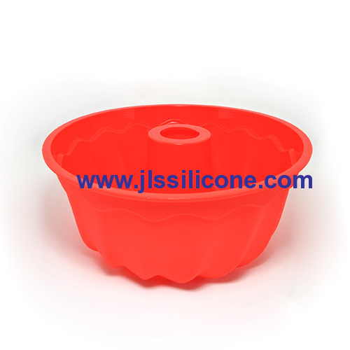 hot red silicone bundt cake baking molds