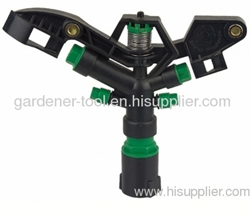 Plastic four nozzle Irrigation water sprinkler with 1female thread tap