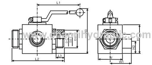 high quality 3port/4port ball valve