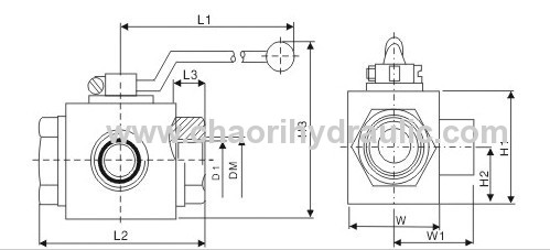 high quality 3port/4port ball valve