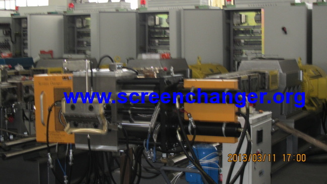 hydraulic continuous screen changer