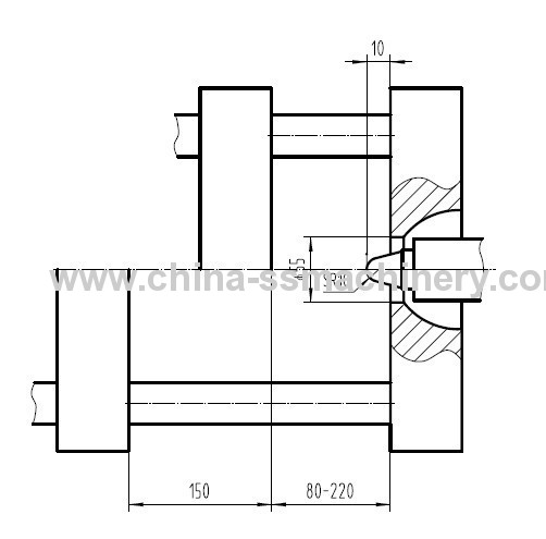 Plastic gears making injection molding machine