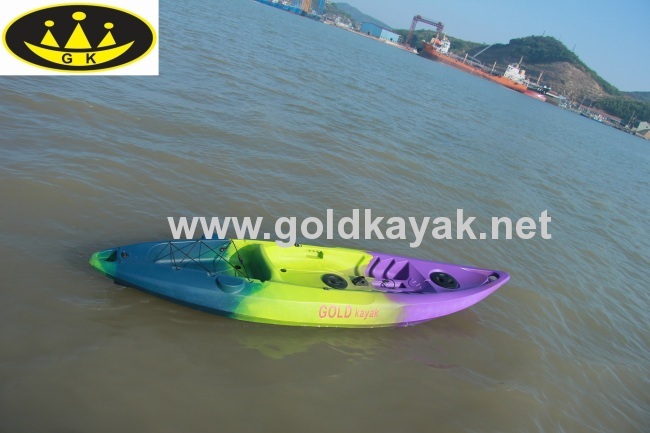 single sit on top fishing kayak with PE material two covers