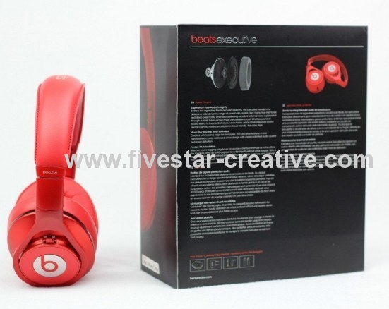 Cheap Beats by Dre Executive New On-ear Red Headphones