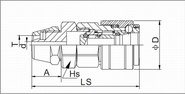 Single Handed Quick Coupling With Union