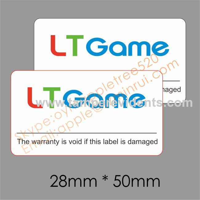 Self Adhesive Anti-tampering Sticker,Warranty Fraigle VOID Stickers,Ultra Destructible Vinyl Labels China 