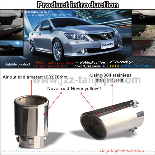76mm*150m installed hole Toyota Camry automobile muffler back