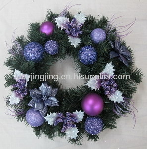 Christmas wreath - poinsettia wreath