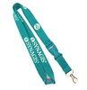 Flat Polyester Card Holder Lanyard With Safety Break Buckle