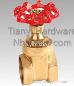 Manual Brass Red Handle Two General Formula Gate Valve