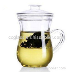 Elegant Innovative Design Glass Tea Cup