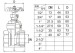 Manual Brass Red Color Handle Thread Two General Formula Gate Valve