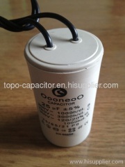 OOONEOO CBB60 Motor Run Capacitores, 25 MFD, 250 VAC, Flexible Wires, Plastic, Round