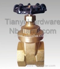 Horizontal Manual Brass Bi-directional Gate Valve